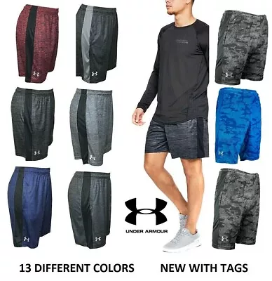 NEW Men Under Armour Gym Loose HeatGear Athletic Graphic Logo Shorts M L XL XXL • $17.89