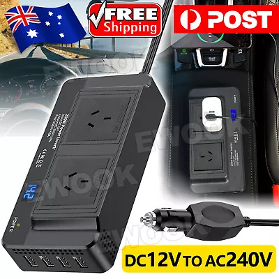 Car Power Inverter 12V To 240V AC Converter 200W With 4USB Phone Charger 200W • $30.95