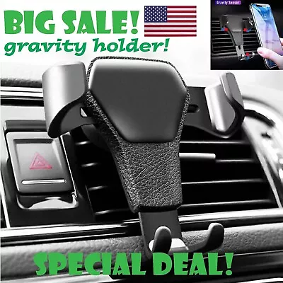 Universal Gravity Car Holder Mount Air Vent Stand Cradle For Mobile Cell Phone • $5.95