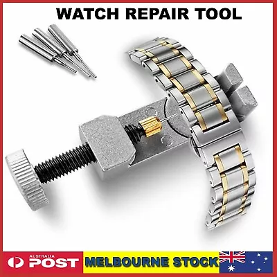 Metal Watch Band Strap Bracelet Adjustable Link Pin Remover Repair Tool Kit Set • $6.45