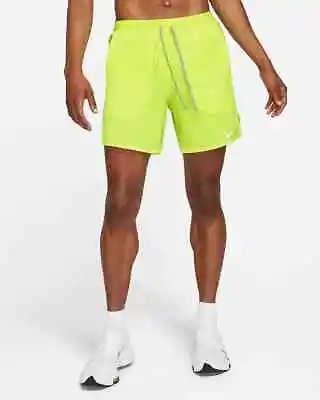 $50 New Nike Men's Flex Stride 7” Brief-Lined Running Shorts Volt CJ5459 Medium • $35.21