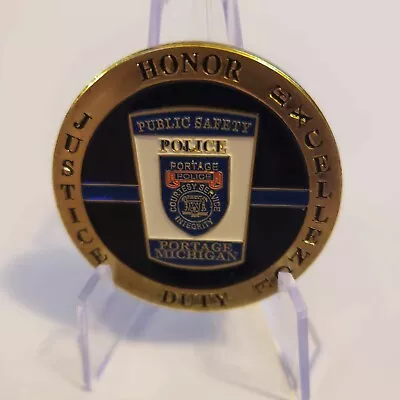 Portage Michigan Police Department Dept. Mi. Challenge Coin New Rare  • $16.99