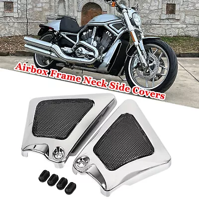 Motorcycle Chrome Airbox Frame Neck Side Air Intake Cover For Harley V-Rod VRSCX • $29.43