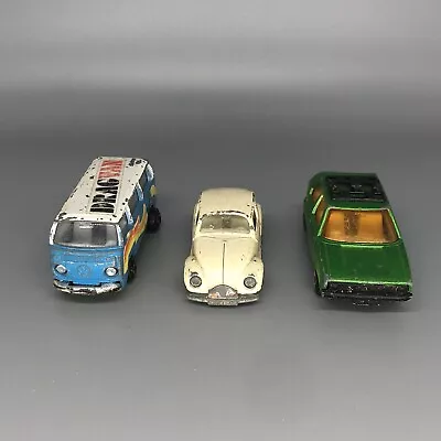 1960s 1970s VW VOLKSWAGEN TOY CARS MATCHBOX ZYLMEX VAN BUS BUG Gulf 1500 Saloon • $35