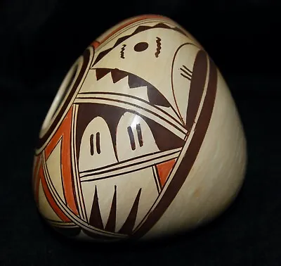 $343.08 • Buy Vintage Elva Nampeyo Hopi Tewa Pueblo Pottery Pot Native American Polychrome 4 