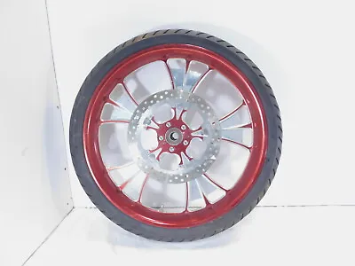 $899.99 • Buy Harley Davidson Road King Street & Electra Glide 23  Billet Red Front Wheel Rim