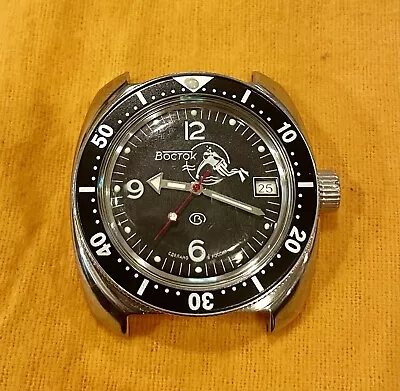 Vostok Amphibian Russian Dive Watch Automatic Model 710634 200M • $89.99