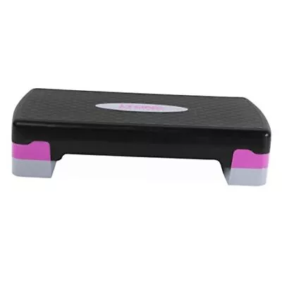  Compact Aerobic Step Platform | Exercise Step Black/Purple • $39.63