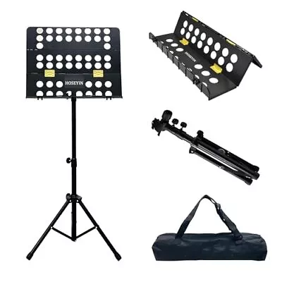 Music Stand - Portable Folding Music Stand Adjustable Height Durable And Stur... • $39.39