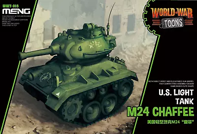 Meng Kids World War Toons Snaptite US M24 Chaffee Light Tank WWT-018 • $17.99