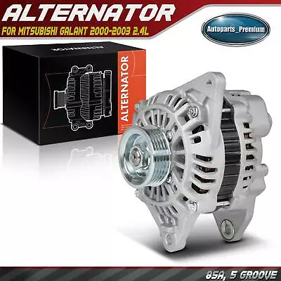 Alternator For Mitsubishi Galant 2000-2003 2.4L 85Amp/12Volts CW 5-Groove Pulley • $108.99