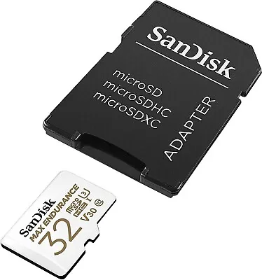 SanDisk 32GB Max Endurance MicroSDHC Class 10 U3 V30 Micro SD Card With Adapter • $8