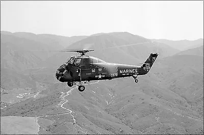 Poster Many Sizes; Marine Corps Sikorsky H-34 Uh-34D Seahorse Helicopter Tustin • $160.11