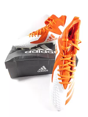 Miami Hurricanes Team Issued Adidas SM Freak X Carbon Mid NCAA Cleats Size 13.5 • $44.99