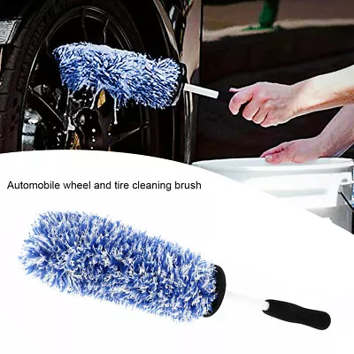 Car Wheel Cleaning Brush Tool Tire Washing Clean Alloy Soft Bristle Cleaner Tool • $14.99