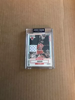 MICHAEL JORDAN Jersey Fusion All Sports 2021 Game Used Swatch JF-MJDT • $100