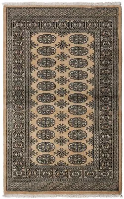 Bokhara Genuine Hand Knotted Runner Rug Handmade Oriental Runner 149cm X 94cm • £110