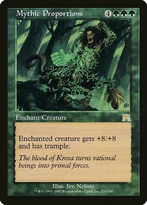 Mythic Proportions Onslaught NM Green Rare MAGIC THE GATHERING CARD ABUGames • $1.75