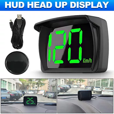 Car Digital GPS Satelite Speedo Speed KMH HUD Head Up Display Universal • $17.99