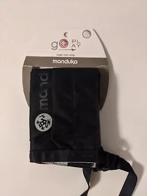 Black Manduka Go Play Yoga Mat Carrier Sling With Pocket And Adjustable Strap • $28