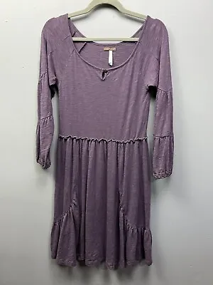 Matilda Jane You & Me Charlie Dress Womens Small Plum Purple Cotton Knit • $16.49