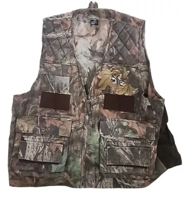 Quail Unlimited Embroidered Camo Hunting Vest  XL Fishing Outdoors • $10
