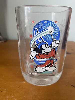 McDonalds 2000 Disney Glass Cup Celebration Mickey Mouse Wizard Sorcerer Epcot  • $9