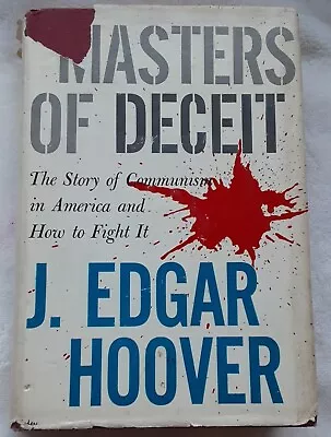 Masters Of Deceit J Edgar Hoover 1958 First Edition HC • $34.95