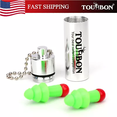 TOURBON Ear Plugs Carry Case For Hunting Shooting Cycling Hearing Protector US • $6.75