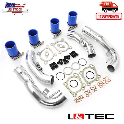L&TEC Turbo Inlet Pipes For 02-05 Audi S4 B5 RS4 A6 Allroad Quattro K04 2.7L • $89.99