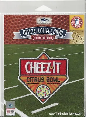 2022 2023 Cheez-It Citrus Bowl Patch LSU Purdue Official NCAA Jersey Logo In Pkg • $13.89