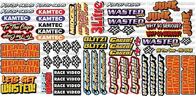 V1   FILLER SHEET Banger Stock Car Mardave Kamtec RC Stickers Decals Vinyls • £9.98