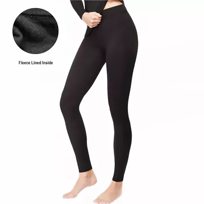 £5.99 • Buy Women Thermal Fleece Leggings Winter Black Warm Soft Snuggled S-xxl