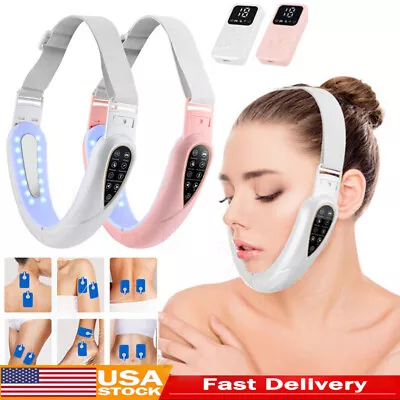 $16.29 • Buy V-Face Shaping Massager LED Electric Face Lifting Slimming Double Chin Removal