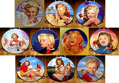 Complete Set Of 10 Marilyn Monroe Collector Plates By The Hamilton Collection • $429.50