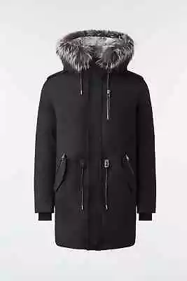 Mackage MORITZ Rabbit Fur-lined Twill Parka With Removable Fox Fur Trim Size 44 • $899