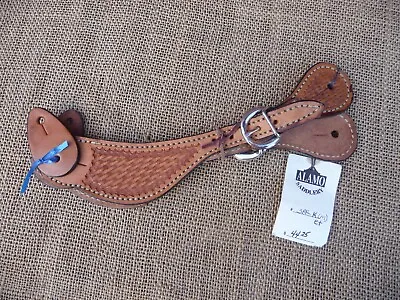 Alamo Saddlery Spur Straps Western Spur Straps BNWT Men's Basket Weave • $35