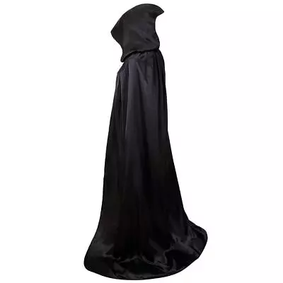 US 31.5 Inch Halloween Costume Kids Hooded Cape Robe Cloak Vampire Witch Wizard • $6.99