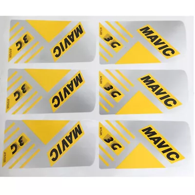 Mavic 3G Carbon Wheel Decals. 6 Decals Per Sale For One Wheel. 700c Or 650c  • $49.95