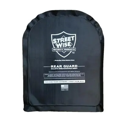 $108.99 • Buy SW Rear Guard Ballistic Shield Bulletproof (NIJ Level 3A) Backpack Insert Plate