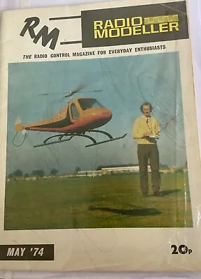 Vintage Rm/radio Modeller May 1974 Model Aircraft Hobby Magazine • £1.99