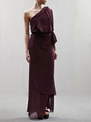 BNWT ACNE STUDIOS Purple 'Ethel' Crepe Multiway Dress Matches Fashion • £195