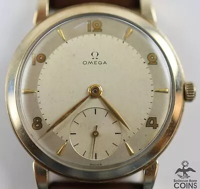 Vintage OMEGA Swiss Manual Winding 10K Gold-Filled Case Men's Watch • $99