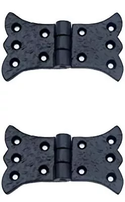  Aeneus  Antique Cast Iron Heavy Duty Vintage Cabinet Butterfly Barndoor Hinges  • $11.69