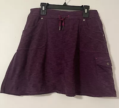 KUHL Mova Skort Stretch Side Pocket Heathered Plum EUC Small • $12