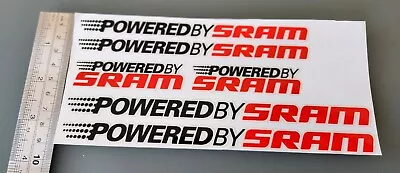 Powered By Sram Bicycle Power Meter Decals Stickers Set • $13.05