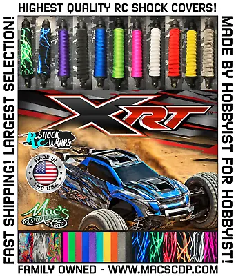 *NEW FIRST RELEASE* Fits Traxxas XRT X-RT RC Shock Covers - Dust Wraps - 4 Pcs • $19.95