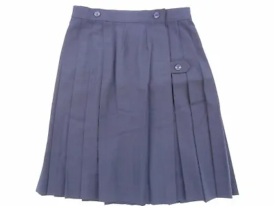 Girls R/K Navy Blue Kilt Knife Pleat Uniform Skirt Reg. & Half Sizes 10 - 16 1/2 • $14
