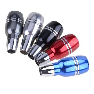 Universal Car Aluminum Automatic Gear Stick Shift Shifter Lever Knob With Button • $15.99