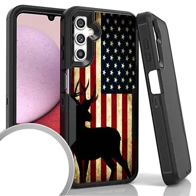 USA American Flag Rugged Heavy Duty Case For Samsung Galaxy A14 5G • $14.95